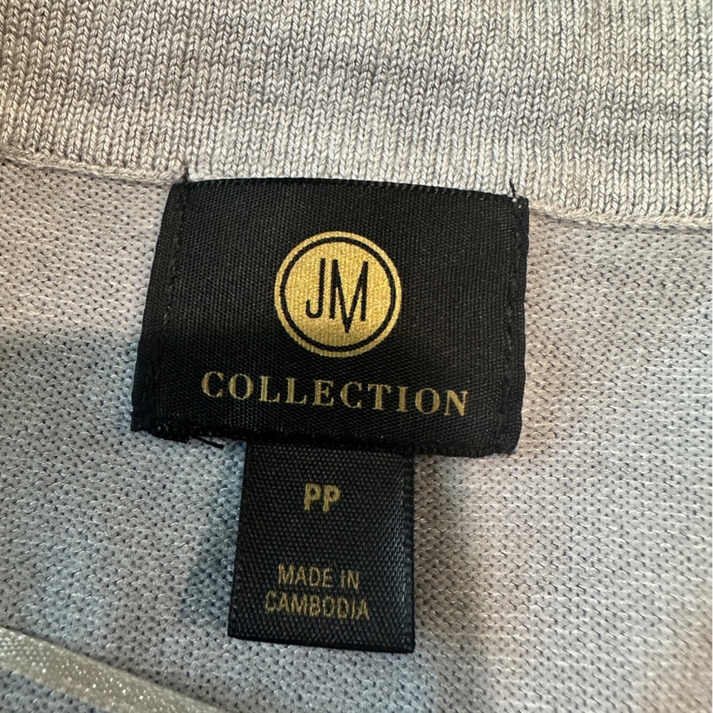 JM Collection Open Cardigan Sweater Size PP Gray - Picture 5 of 8